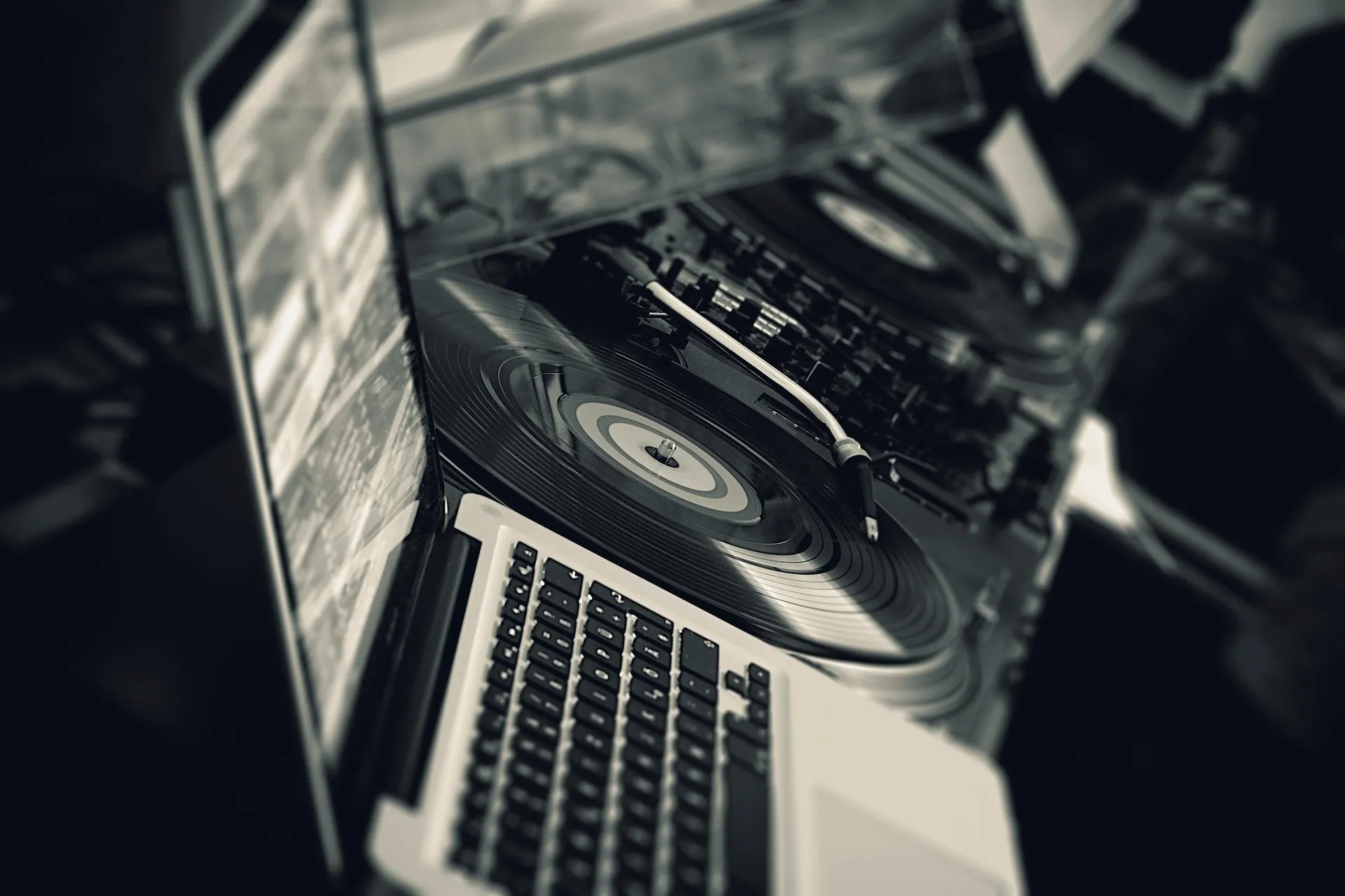 Monochrome DJ setup